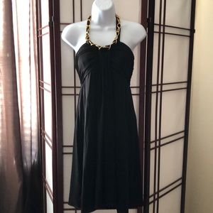 Nine West black halter cocktail dress